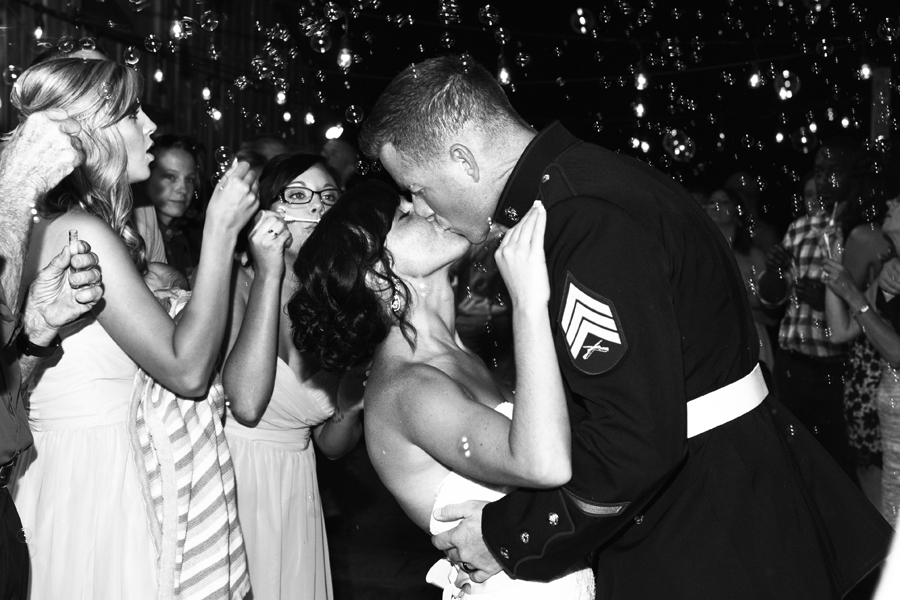 Reception exits are often dark and outside so I've had to master using my flash to catch wedding send offs.