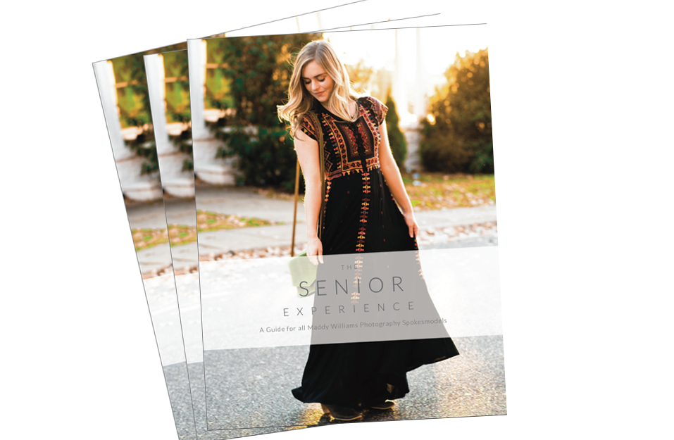 Leah strikes a poses in a field of tall grass as the sun sets behind her. A huge part of my business is senior portraits, capturing high schoolers before they head off to college.